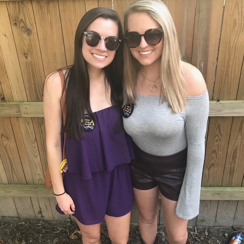 Purple romper